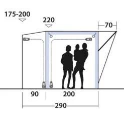 Outwell PARKVILLE 200SA - Busvorzelt -Camping Geschäft 5638031663 m parkville 200sa outwell 24